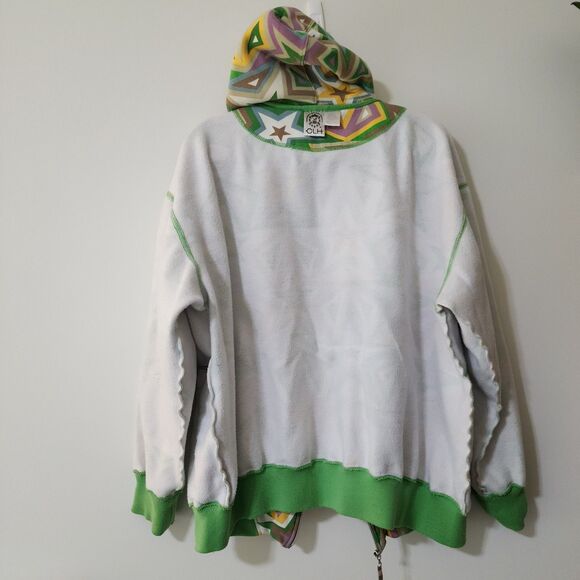 CLH Creating Limitless Heights Mens Full-Zip Hoodie Sweatshirt Y2K Stars Sz 2XL - Picture 8 of 13